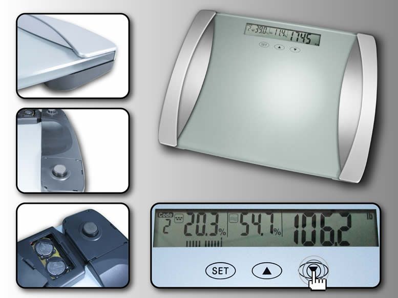 Digital Body Fat Scale Large Platfrom Large LCD Screen  