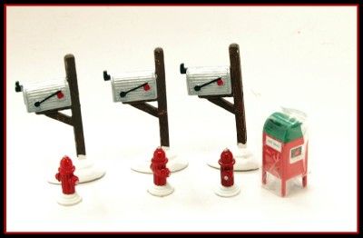 Dept 56 Accessories 51322 Hydrant Mailbox 3 SET + EXTRA  