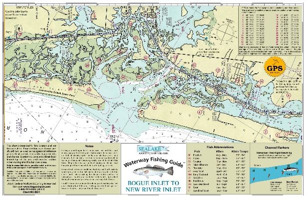 Bogue Inlet to New River Inlet Waterway Fishing Guide (NC BI01)