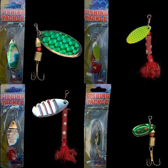 1,000) Retail packs of Fishing Tackle, Lures, Baits +  