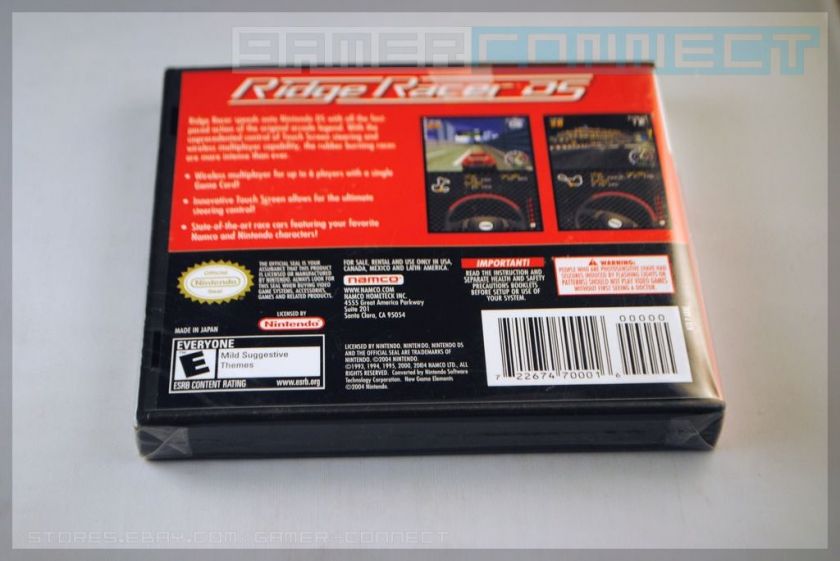 Ridge Racer DS for Lite DSi XL BRAND NEW 722674700016  