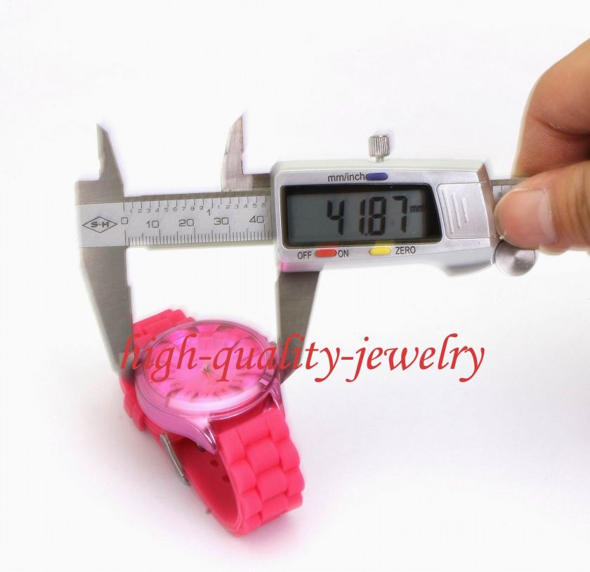  Flowers Design Gel Silicone Women/Lady/Girl Jelly Qutraz Watch Gifts 