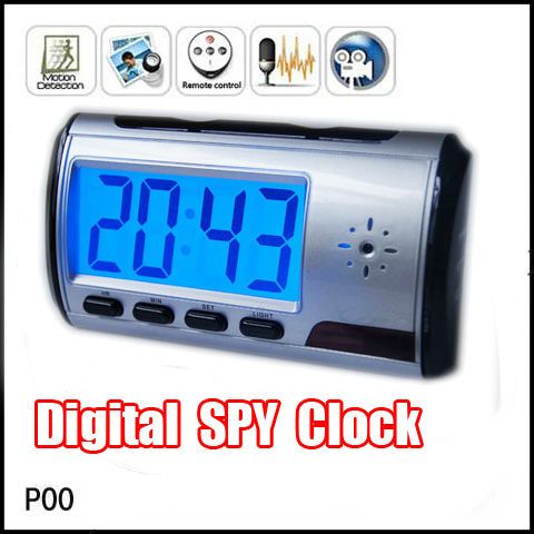 Motion Activated Spy Clock Camera Hidden Security DVR  