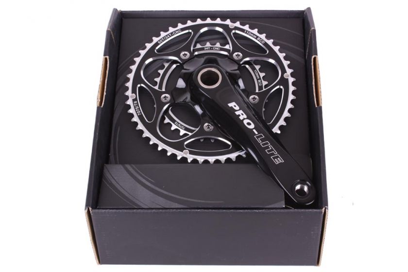 Pro Lite Sassari Compact Road Bike Crankset 50/34T 175  