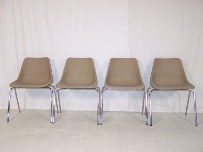 Vintage Retro early ROBIN DAY STACKING POLYPROP 1977 PLASTIC CHAIRS 