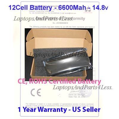 New Battery HP Pavilion DV9207US DV9208 DV9210 12Cell  