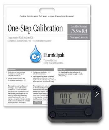 HygroSet Digital Hygrometer w/ Calibrating Kit Humidor  