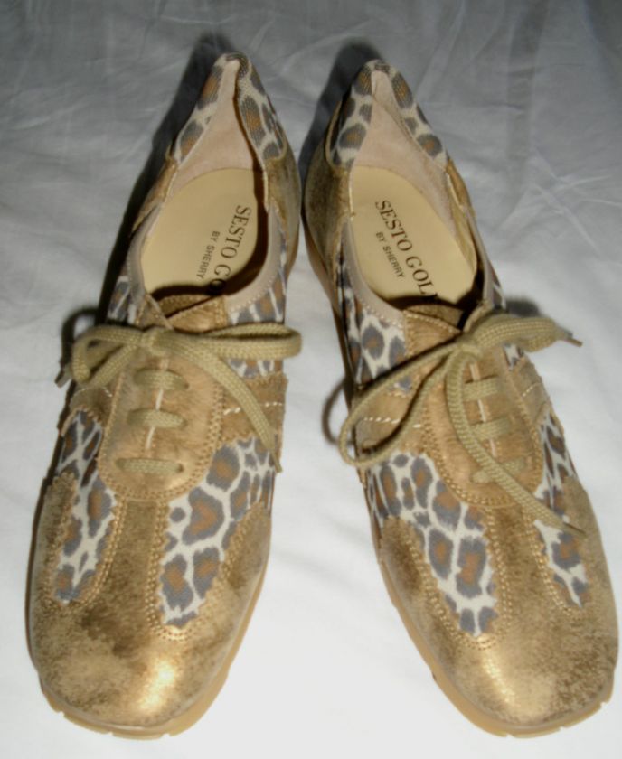 SESTO MEUCCI shoes Golf by Sherry Leopard NWOB SZ 8 M  