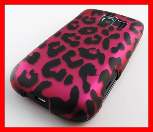 PINK LEOPARD PHONE COVER HARD CASE LG OPTIMUS S U V  