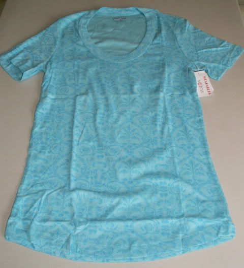 NWT WEARABLES Short Sleeve Tee Long Length 100% Cotton  