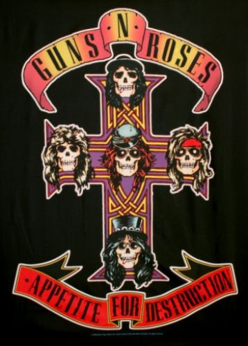 GUNS N ROSES   APPETITE FOR DESTRUCTION   MUSIC POSTER  