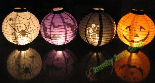 Vintage Halloween Lantern Wedding Party lightX2  