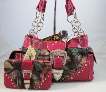 DG SUNGLASSES+WESTERN LICENSED MOSSY OAK BELT BUCKLE CAMO HANDBAG 