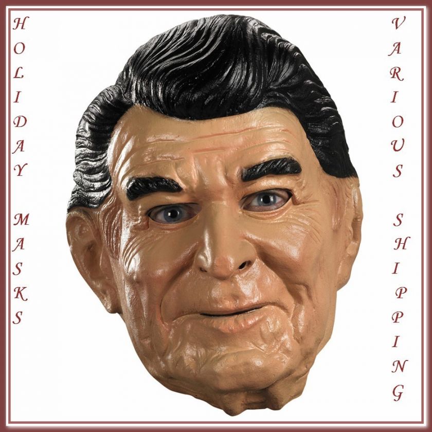 Morris Costumes TF6003 New Ronald Reagan Mask Full Over The Head Vinyl 