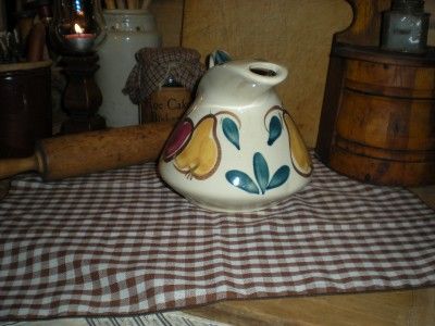 Vintage PURINTON Pottery Pitcher Dutch Jug Slip Ware Dinnerware Apple 