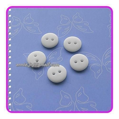 500 Wholesale Shirt Sewing Button 10mm Matte White S168  