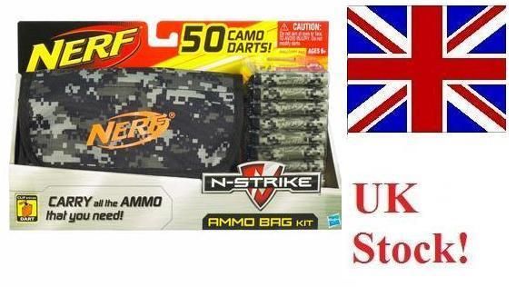 NERF AMMO DART BAG 50 CAMO CAMOUFLAGE STREAMLINE DARTS  