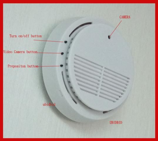   Smoke Detector DVR Camera 8GB UK 8 42