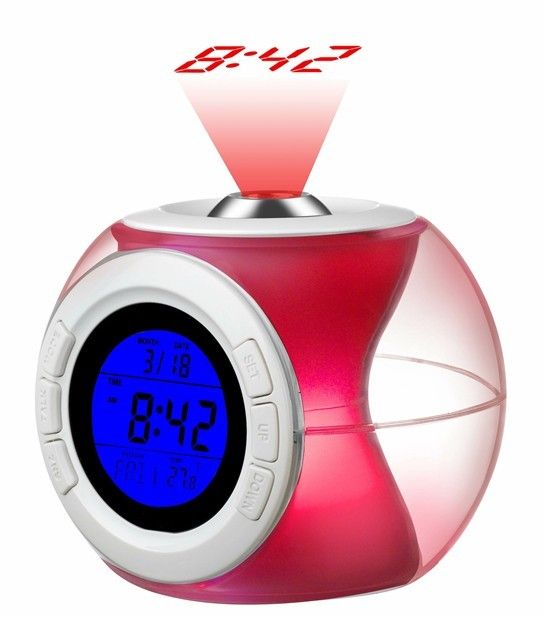 NEW Sensor Talking Projection Alarm Sound Control Clock  