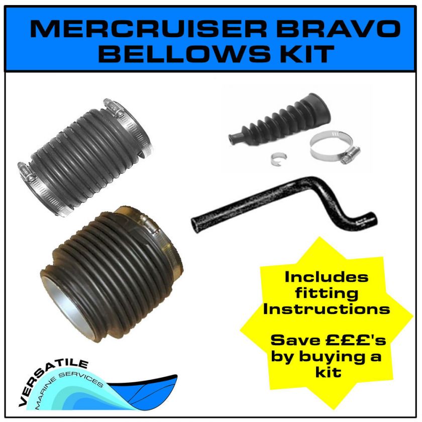 Mercruiser Bravo 1. 2 & 3 Sterndrive Bellows Kit. UJ, Exhaust,Shift 