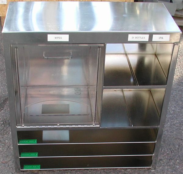   Stainless Steel Cleanroom Supply Storage Cabinet 27 ½ x26x12  