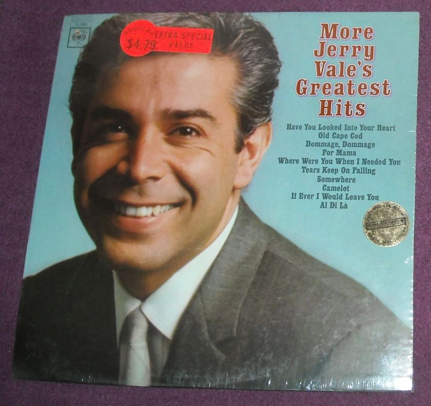 SEALED More JERRY VALE Greatest Hits LP Columbia  