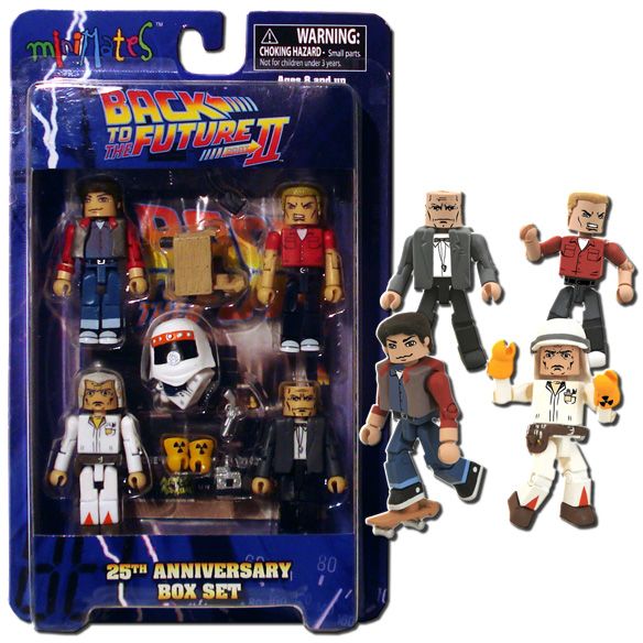 BACK TO THE FUTURE MINIMATES   ANNIVERSARY 4 PK BOX SET  