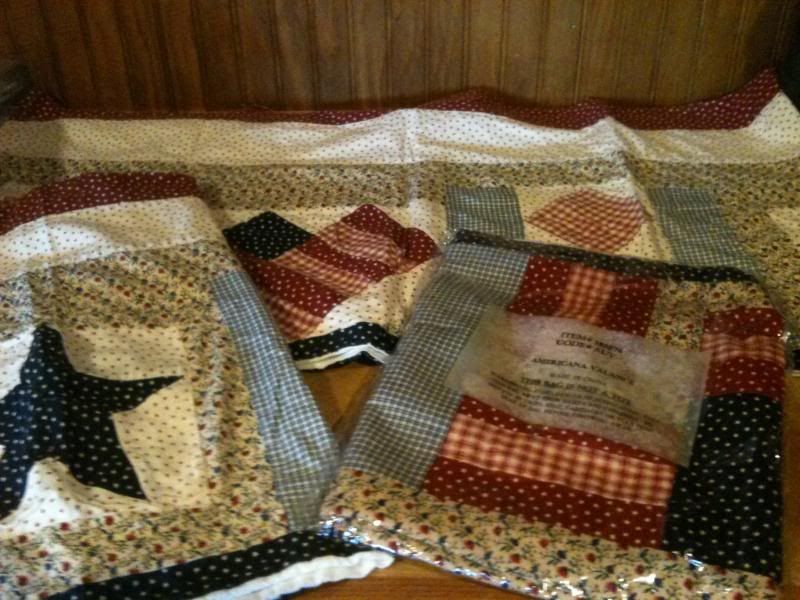 Americana Star Quilt Patchwork Valances  