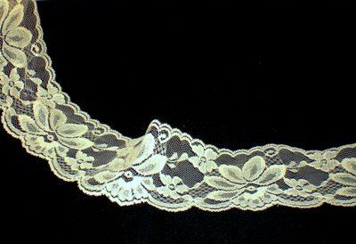 Victorian LACE Flower Cream Fabric TRIM 2.25wd 5YARDS  