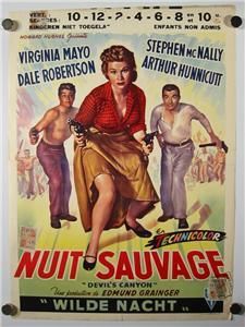 VIRGINIA MAYO DALE ROBERTSON VINTAGE 3D MOVIE POSTER 53  