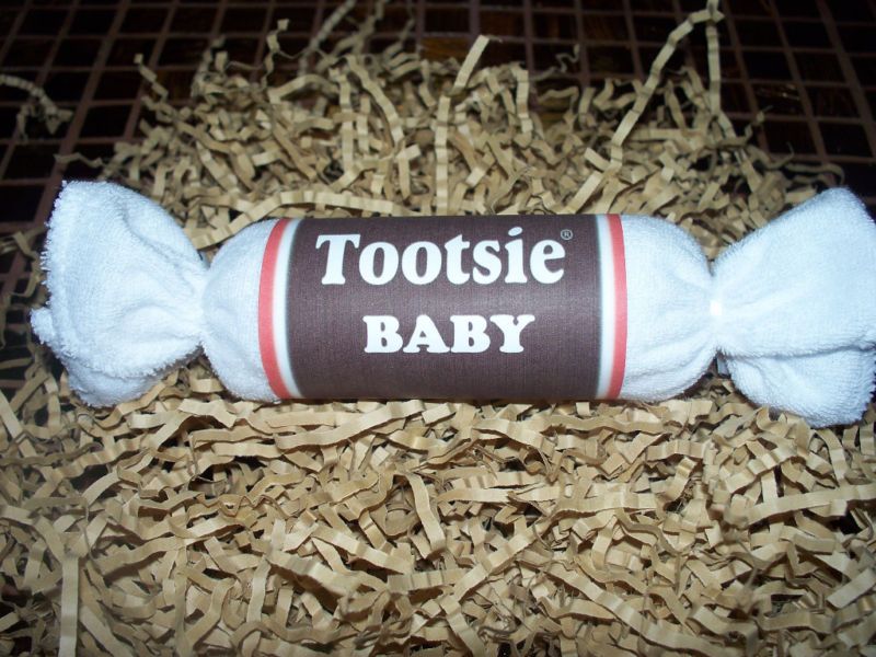 Baby Shower favor Diaper & Washcloth Tootsie Roll  