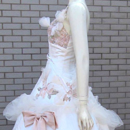 VINTAGE Hollywood 1960s 70s White Chapel Wedding Bridal Evening Ball 